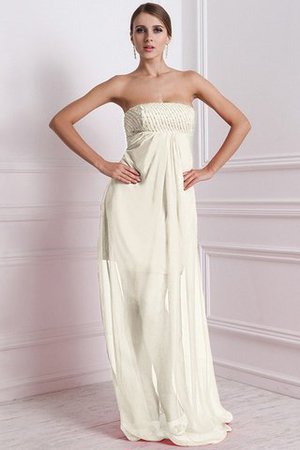 Robe demoiselle d'honneur avec chiffon a-ligne avec zip avec perle de bustier - Photo 16