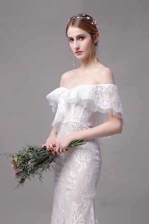 Moderno Vestido de Novia de De moda de Escote con Hombros caídos de Recatado - Foto 6