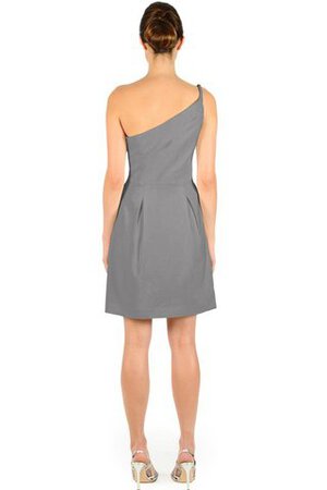 Ein Schulter A-Line kurzes Brautjungfernkleid mit Tasche - Bild 4