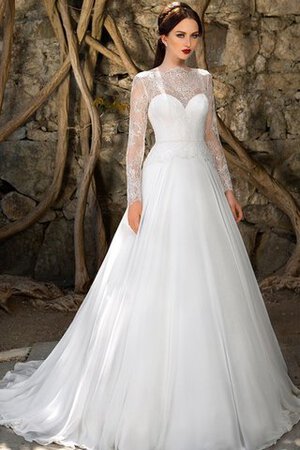 Abito da Sposa A-Line originale con Maniche Lunghe Lungo Spazzola Treno medievale - Foto 1