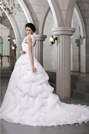 Robe de mariée simple longue au drapée de tour de ceinture en haute de mode de bal - Photo 2