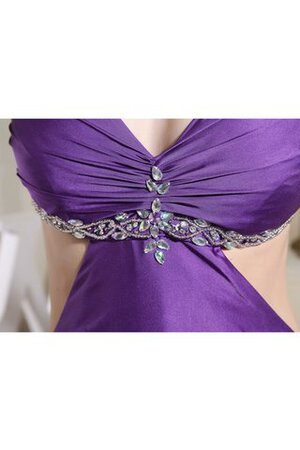 Schlüsselloch Rücken A-Linie Neckholder Juwel Ausschnitt langes Abendkleid - Bild 6