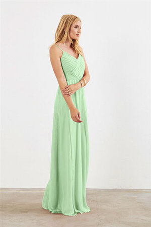 Robe demoiselle d'honneur de fourreau passionnant naturel longue romantique - Photo 3