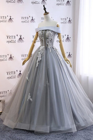 Robe de bal de princesse textile en tulle distinctif cordon de bustier - Photo 2