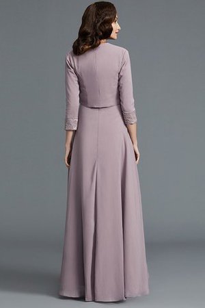 Robe mère de mariée de princesse asymétrique ligne a manche nulle avec chiffon - Photo 2