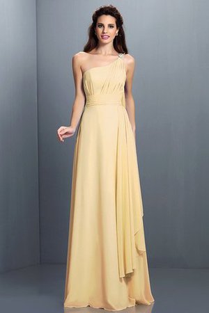 Robe demoiselle d'honneur longue de princesse avec zip avec chiffon ligne a - Photo 6