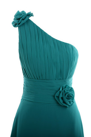 Vestido de Dama de Honor de Corte Recto de Lujoso de Largo de Rosetón Acentuado - Foto 2