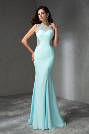Normale Taille Perlenbesetztes Meerjungfrau Sweep train Attraktives Ballkleid - Bild 3