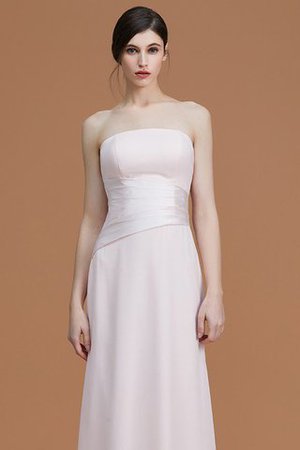 Natürliche Taile Trägerlos A Linie Gerüschtes Prinzessin Brautjungfernkleid - Bild 4