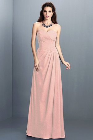 Prinzessin Ärmelloses A-Linie Brautjungfernkleid mit Herz-Ausschnitt mit Plissierungen - Bild 21