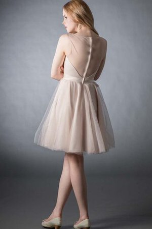 Tüll mini Wunderschön Abschlusskleid mit V-Ausschnitt - Bild 2