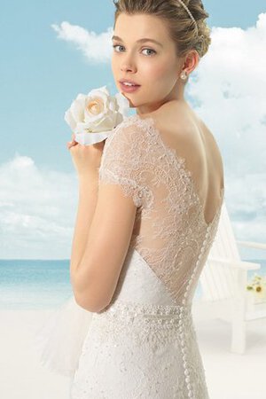 Abito da Sposa con Perline a riva in pizzo sexy retro largo - Foto 2