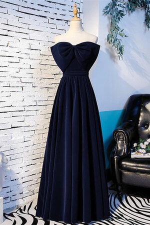 Robe demoiselle d'honneur délicat ruchés plongeants de bustier naturel longue - Photo 2