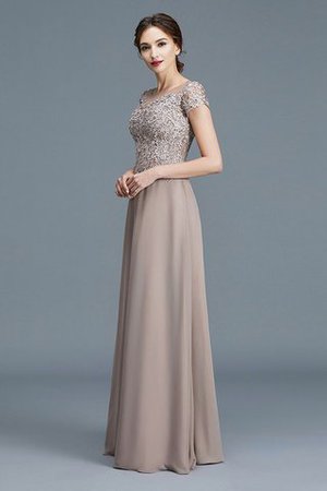 Abito mamma Sposa con Manica Corte Principessa Naturale Tondo in Chiffon - Foto 4