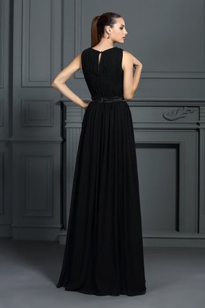 Schaufel-Ausschnitt Prinzessin A-Linie Attraktives Abendkleid mit Drapierung - Bild 2