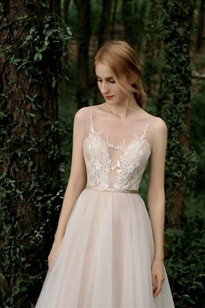 Robe de mariée v encolure fermeutre eclair avec bouton divin moderne - Photo 7