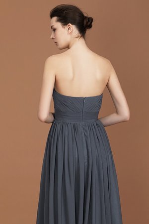 Robe demoiselle d'honneur distinctif longueur au ras du sol avec chiffon ligne a naturel - Photo 8