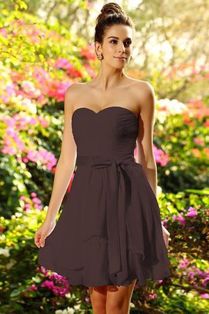 Abito da Damigella in Chiffon Senza Maniche Cuore Mini Principessa - Foto 7