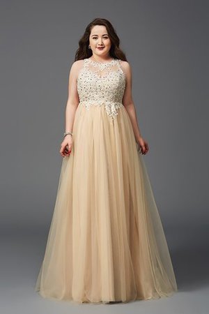 A Linie Empire Taille Anständiges Bodenlanges Ballkleid für Mollige - Bild 3
