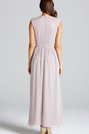 Abito da Damigella Buco Della Serratura Schiena moda in Chiffon Lungo - Foto 3