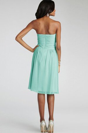 Robe demoiselle d'honneur courte ruché croisade de bustier en chiffon - Photo 24