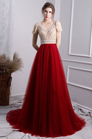 Gute Qualität Normale Taille Ausgefallenes Exklusive Ballkleid mit V-Ausschnitt - Bild 1