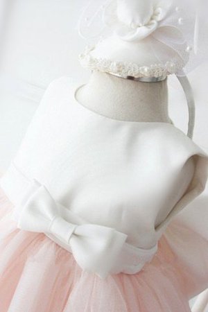 Robe de cortège enfant longue jusqu'au sol en organza col ras du cou manche nulle - Photo 3
