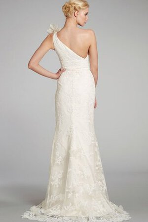 Moderno Vestido de Novia de Corte Recto en Encaje de Cola Barriba de Natural - Foto 2