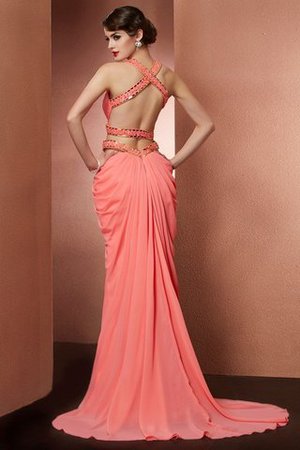 Clasico Vestido de Noche de Corte princesa de Escote halter de Natural de Largo - Foto 2