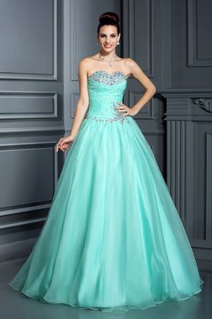 Abito Quinceanera Lungo Ball Gown Formale Cuore Allacciato - Foto 1