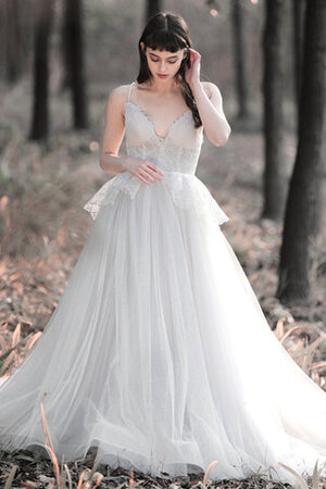 Abito da sposa in pizzo originale pudica principessa appariscente a sala - Foto 6