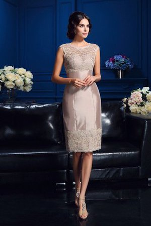 Schaufel-Ausschnitt Mini Knielanges Wadenlanges Brautmutterkleid mit Jacke - Bild 3