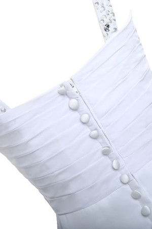 Kunstseide Vintage A-Linie schick swing Brautkleid mit Pailletten - Bild 6