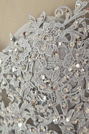 Elegante Vestido de Fiesta de Corte-A de Abalorio de Manga tapada - Foto 5