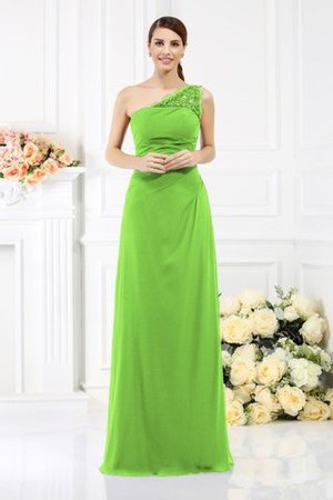 One Schulter Enges Ärmelloses Anständiges Brautjungfernkleid mit Reißverschluss - Bild 11