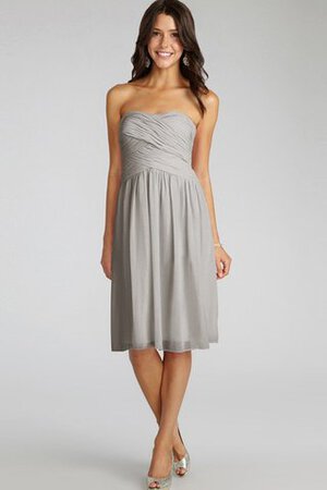 Robe demoiselle d'honneur courte ruché croisade de bustier en chiffon - Photo 27
