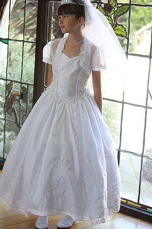 Abito da Cerimonia Bambini Con Giacca Anello con Perline A-Line - Foto 1