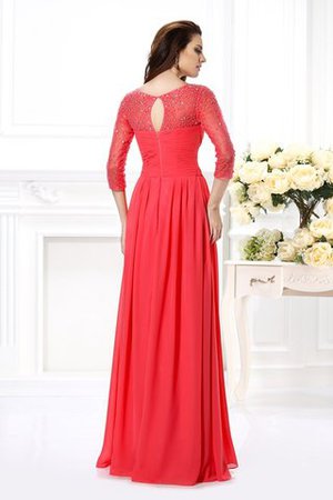 Abito da Sera Cerniera Principessa in Chiffon con Perline Seducente - Foto 2