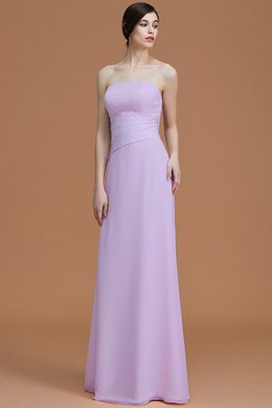 Natürliche Taile Trägerlos A Linie Gerüschtes Prinzessin Brautjungfernkleid - Bild 26