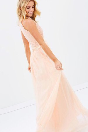 Chiffon A-Line plissiertes klassisches romantisches Brautjungfernkleid mit Reißverschluss - Bild 6