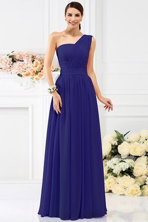 Ärmelloses Empire Taille Prinzessin Ein Träger Brautjungfernkleid aus Chiffon - Bild 25