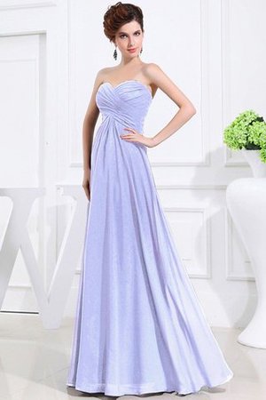 Vestido de Dama de Honor de Cremallera de Hasta el suelo de Escote Corazón - Foto 16