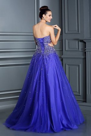 Duchesse-Linie Ärmelloses Empire Taille Quinceanera Kleid mit Perlen mit Rücken Schnürung - Bild 2