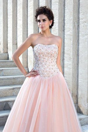 Robe de mariée longue vintage de mode de bal avec perle de bustier - Photo 5