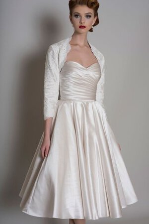 Abito da Sposa moda Cuore Formale E Informale Semplice senza strap Senza Maniche - Foto 3