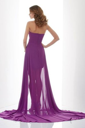 Ärmelloses A Linie Sittsames Abendkleid mit Herz-Ausschnitt mit Reißverschluss - Bild 2