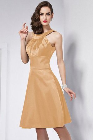 Robe demoiselle d'honneur bref manche nulle de princesse a-ligne col u profond - Photo 12