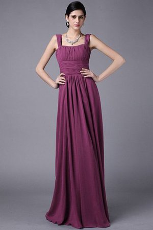 Plissiertes Reißverschluss Anständiges Bodenlanges Brautjungfernkleid aus Chiffon - Bild 5