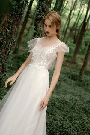 Abito da sposa in tulle spazzola treno convenzionale naturale bella a sala - Foto 10