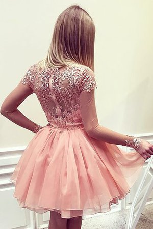 Robe fête de la rentrée bref de princesse en chiffon appliques ligne a - Photo 2